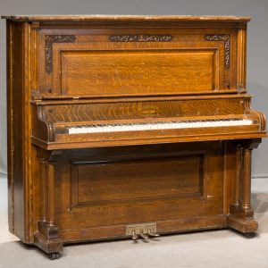 Hamilton Oak Victorian Upright Piano