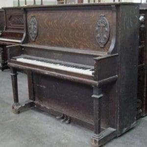 Lagonda Mission Style Oak Upright Piano