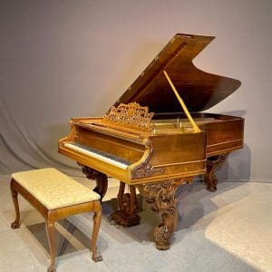 Decker Brothers Rococo Style Victorian Grand Piano