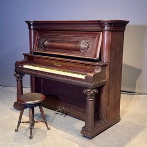 Victor Mahogany Upright Piano