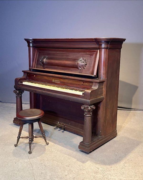 Victor Mahogany Upright Piano - Antique Piano Shop, Inc.