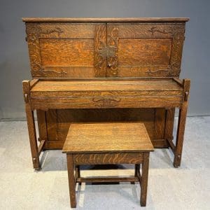 Heintzman & Company Arts & Crafts Style “Library” Model Upright Piano