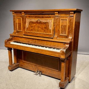 Beckwith Walnut Victorian Upright Piano