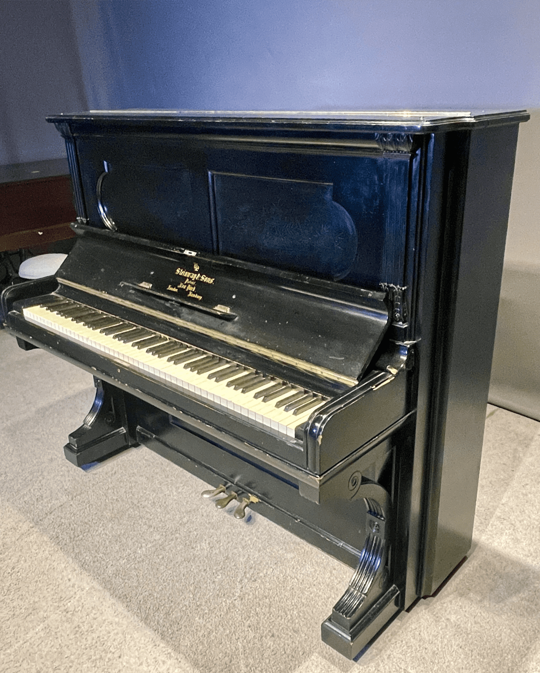 Steinway & Sons “Model F” Upright Piano - Antique Piano Shop, Inc.