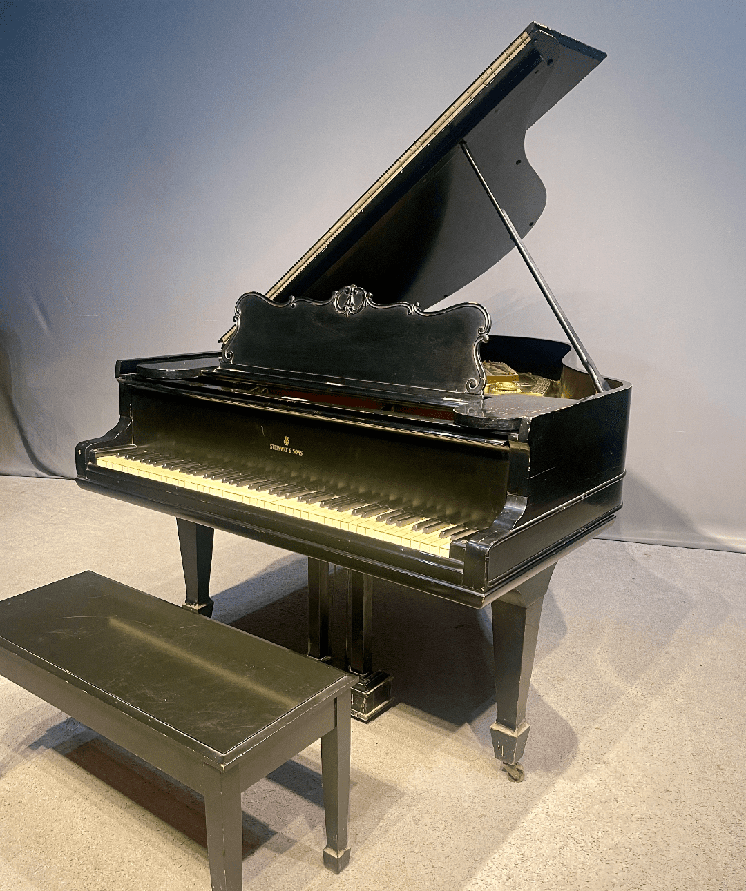 coco様のスタインウェイ エプロン　Steinway オレンジlogo S Steinway & Sons Model A Parlor Grand Piano - Antique Piano Shop, Inc.