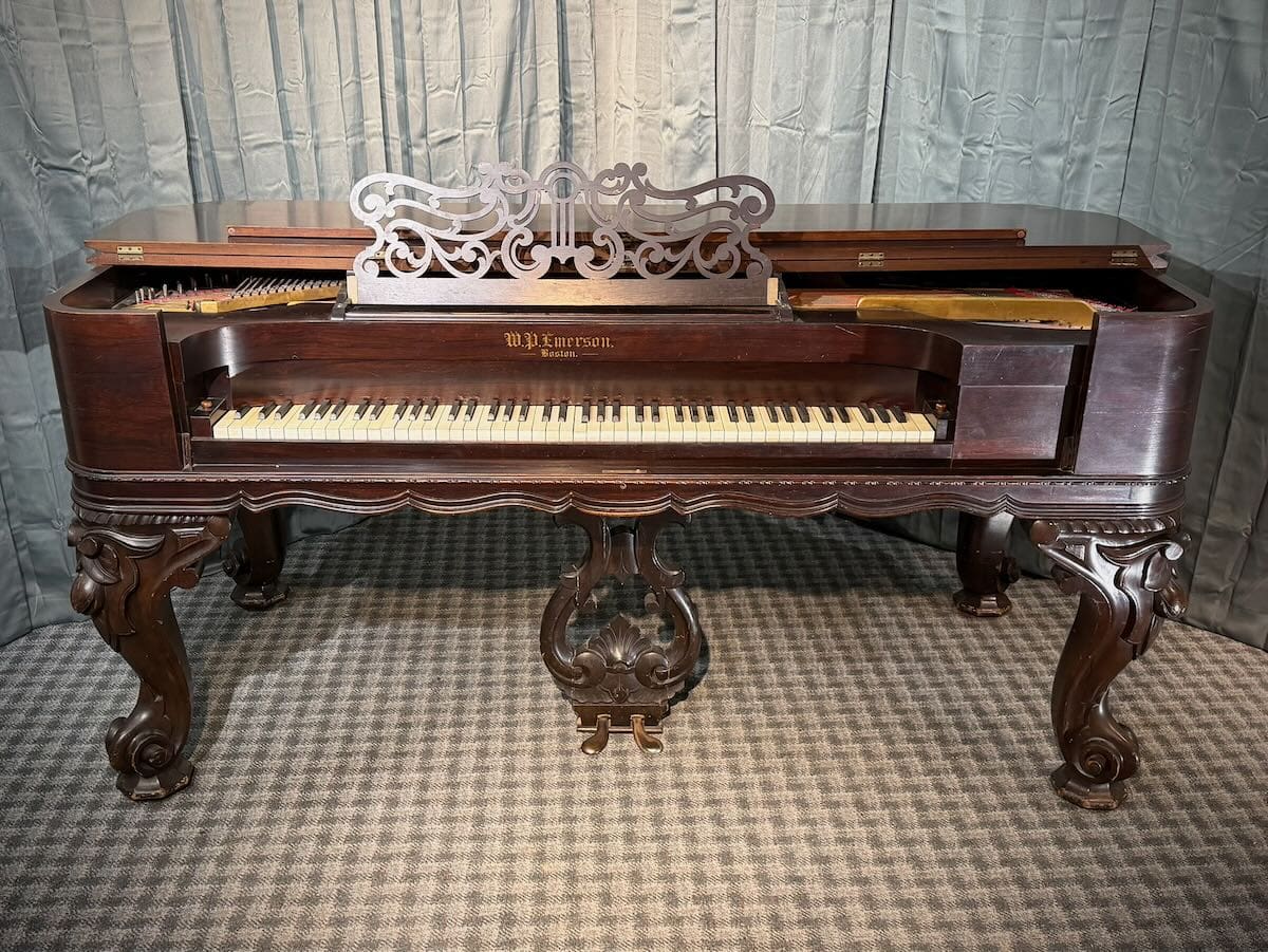 【中古】 Deux Pianos Romantiques AgnesPostec W. P. Emerson Victorian Square Grand Piano - Antique Piano Shop, Inc.